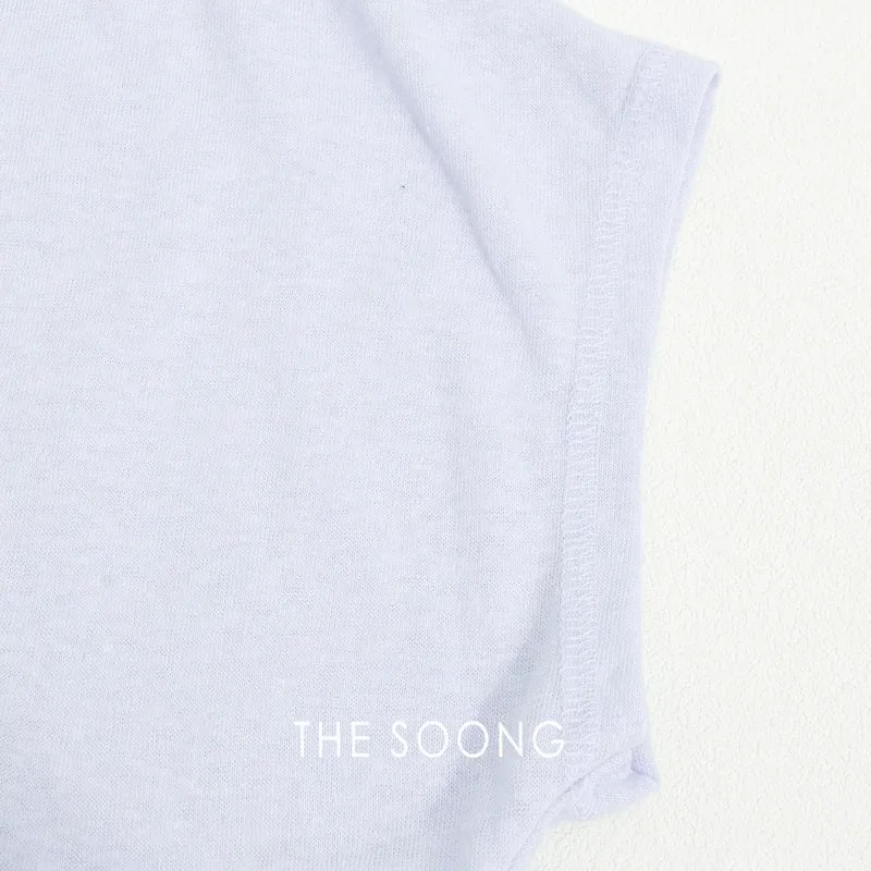 THESOONG 레인 듀 린넨 코튼 블렌드 스몰 플러터 슬리브 티셔츠 view 15