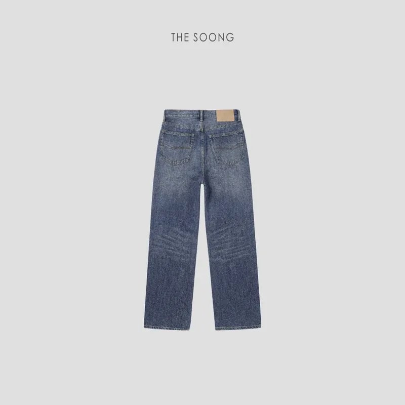 THESOONG Acetate Tri-Blend Mid-Rise Straight Jeans - 8254 view 6