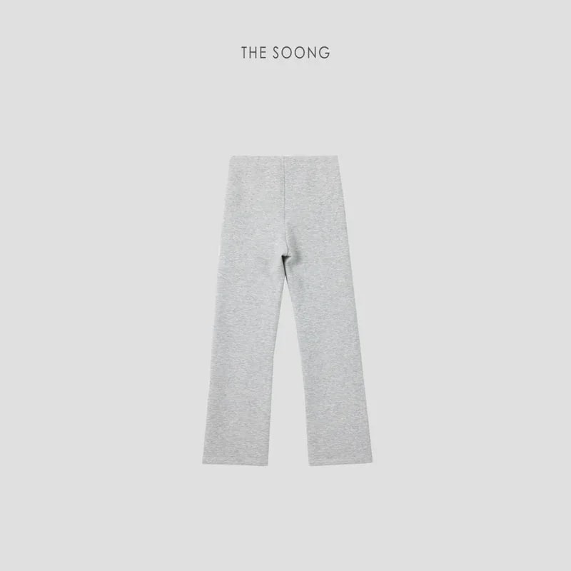 THESOONG “Cloud Pants” Minimalist Mid-Rise Straight-Leg Pants - 9307 view 9