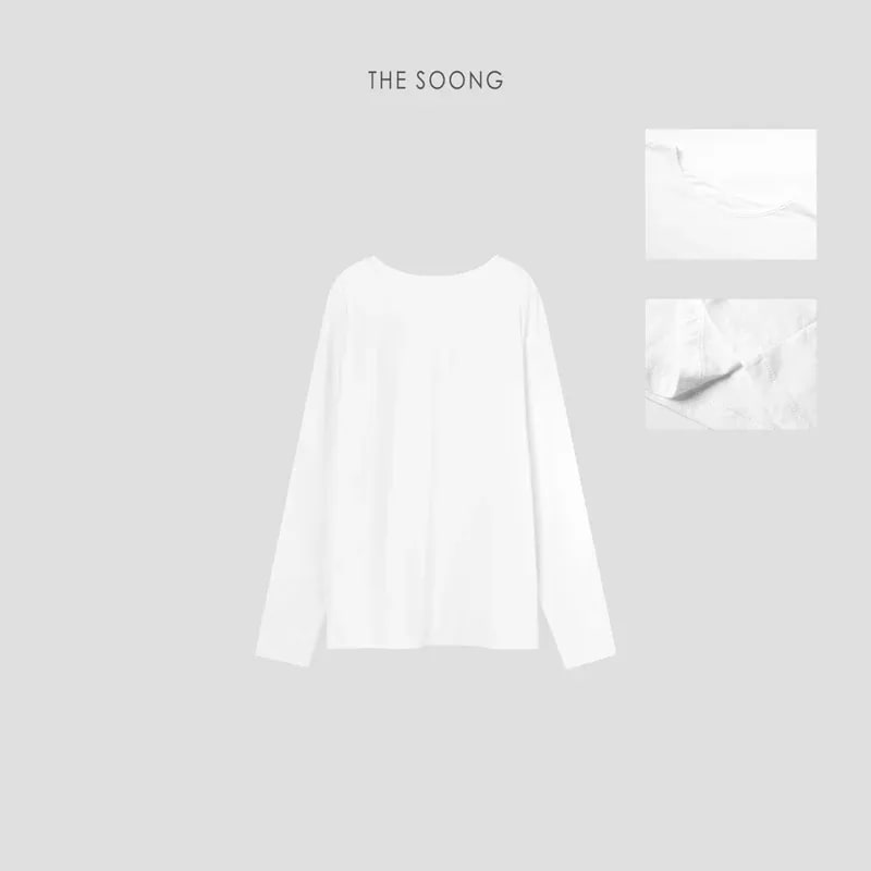 THESOONG/Snow White 100% 장섬유 코튼 라이트웨이트 시어 view 8
