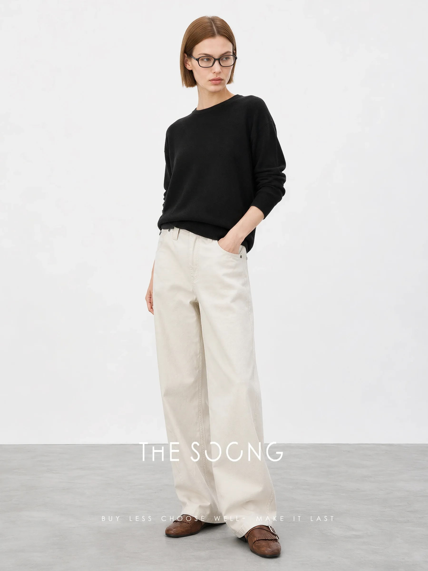 THESOONG “Coconut Pants” Clean Fit Washed Vintage Denim Jeans - 8910 view 4