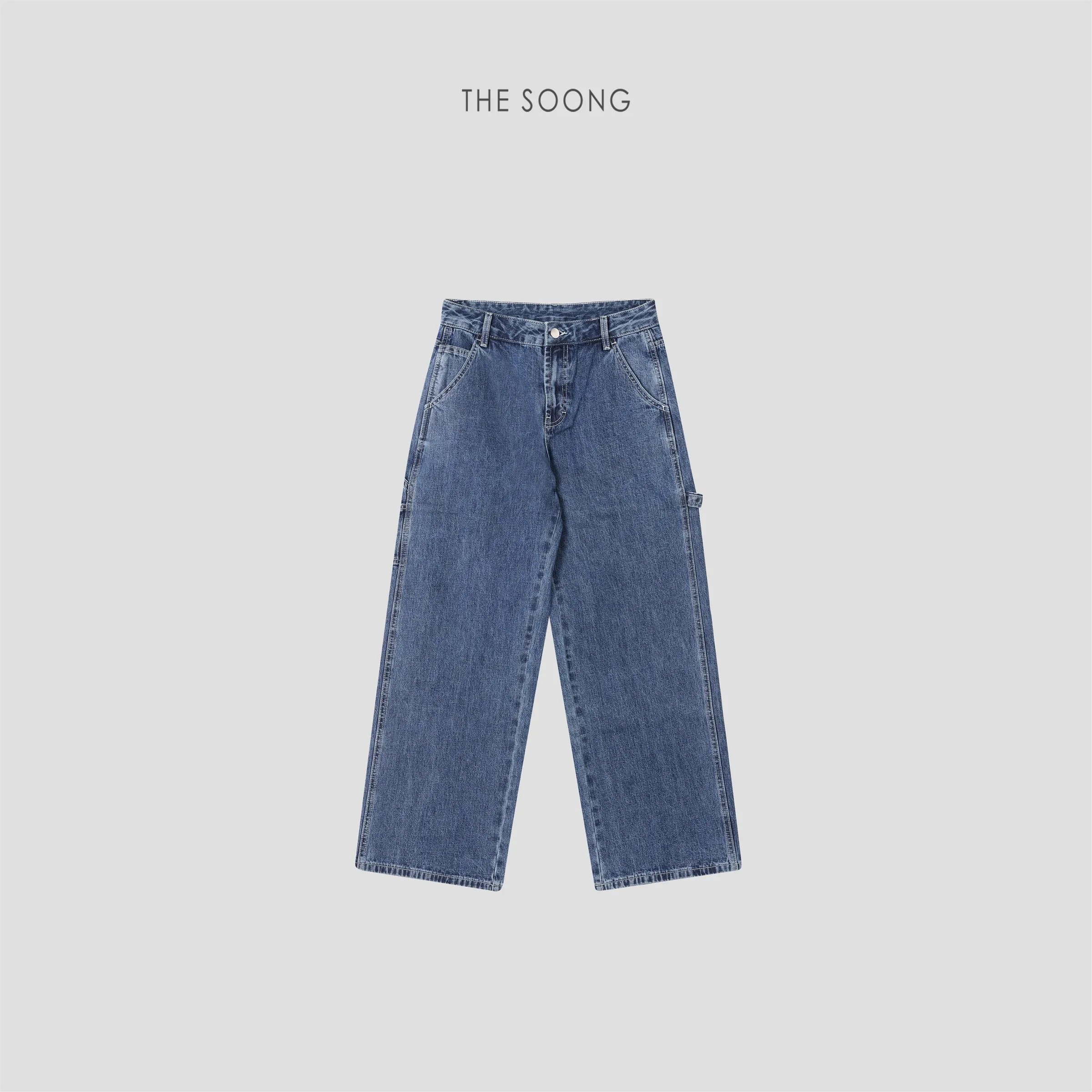 THESOONG “Okayama Denim” 90s Vintage Mid-Low Rise Wide-Leg Jeans - 9095 view 1