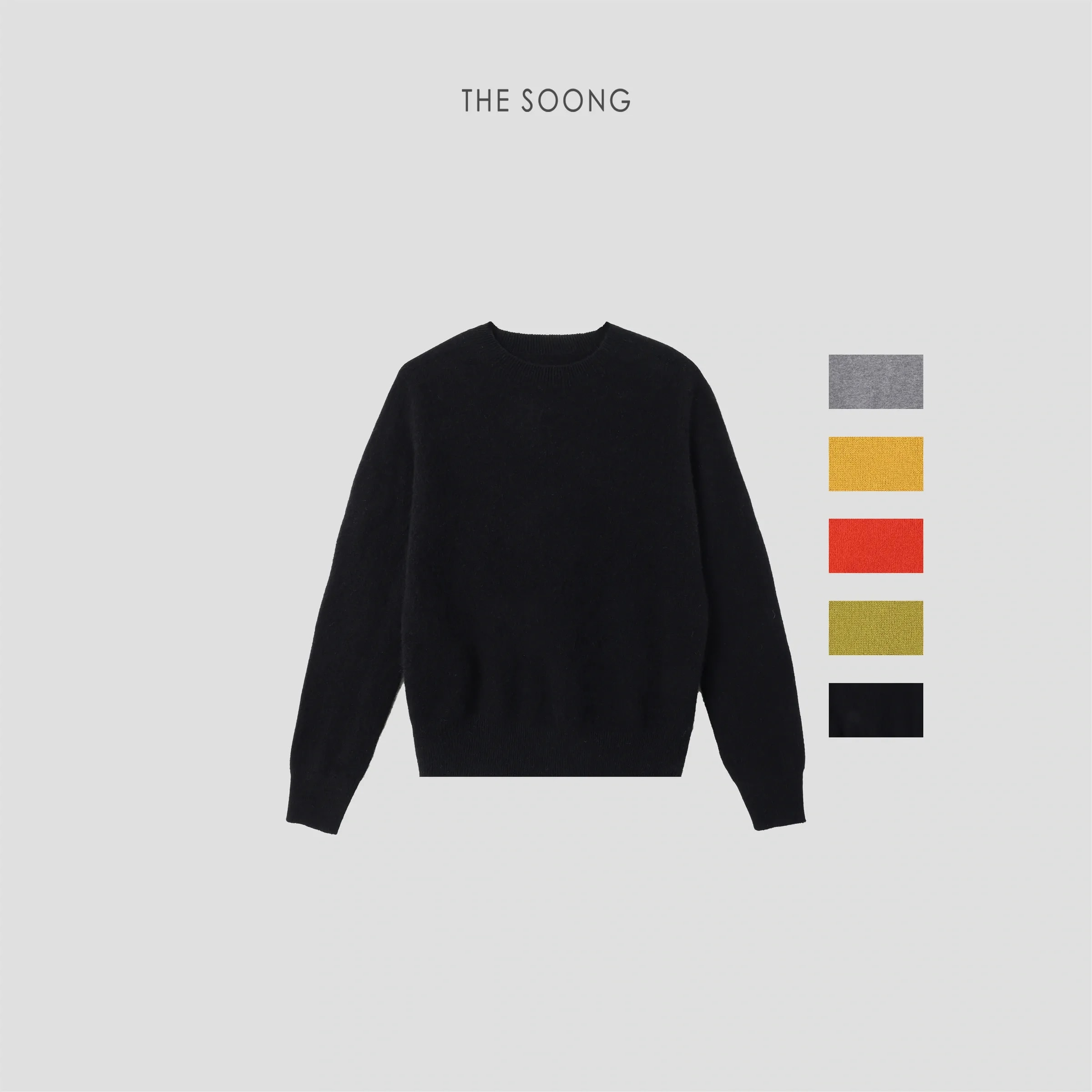 THESOONG “Timeless” Consinee 100% Cashmere Crewneck Sweater - 9259
