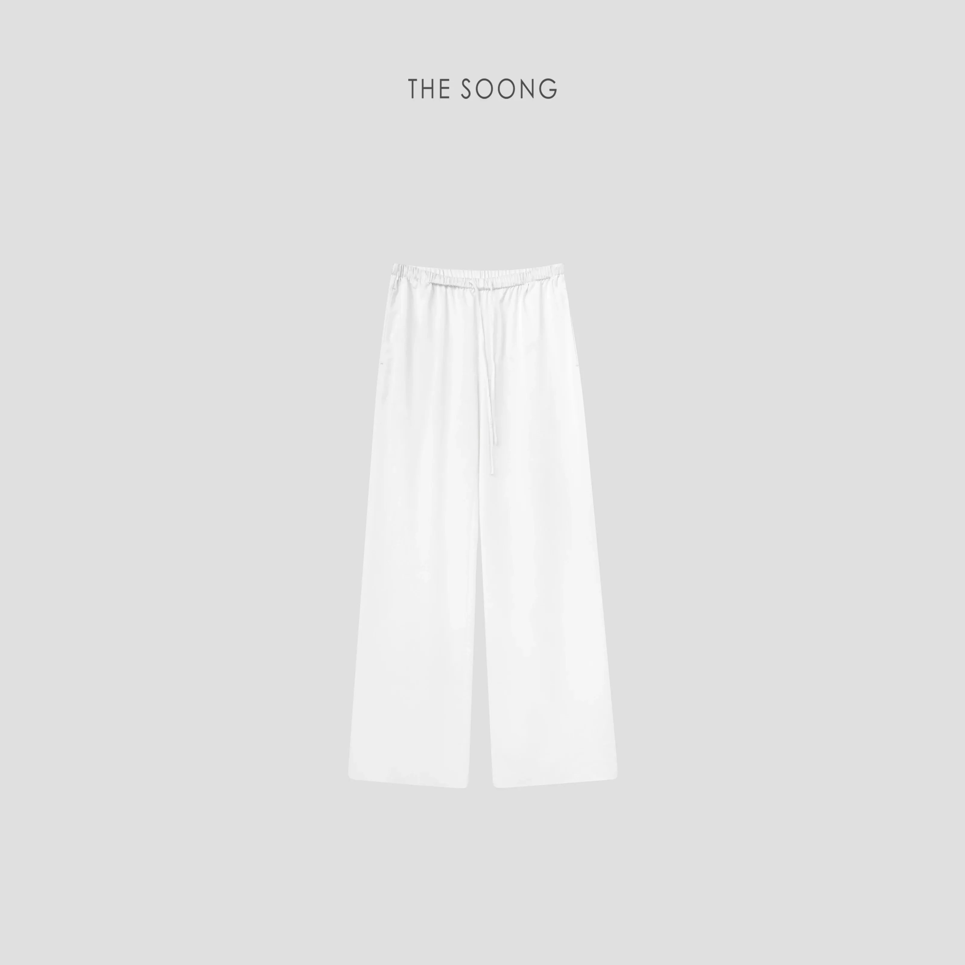 THESOONG リヨセル テンセル ストレート カジュアル トラウザーズ ウィメンズ ストレッチ