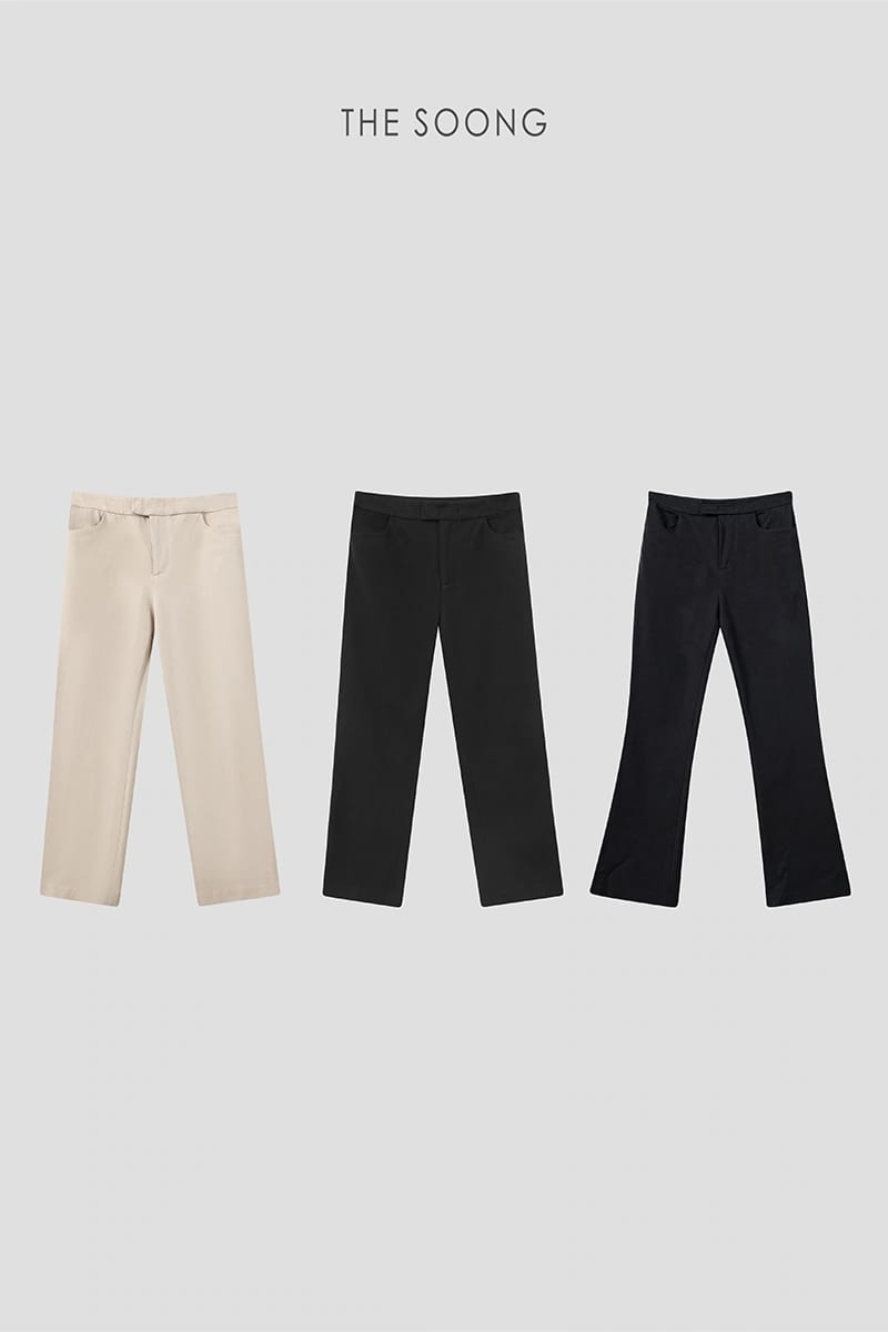 4WAYストレッチ ミッドライズ ストレートレッグ クロップドパンツ