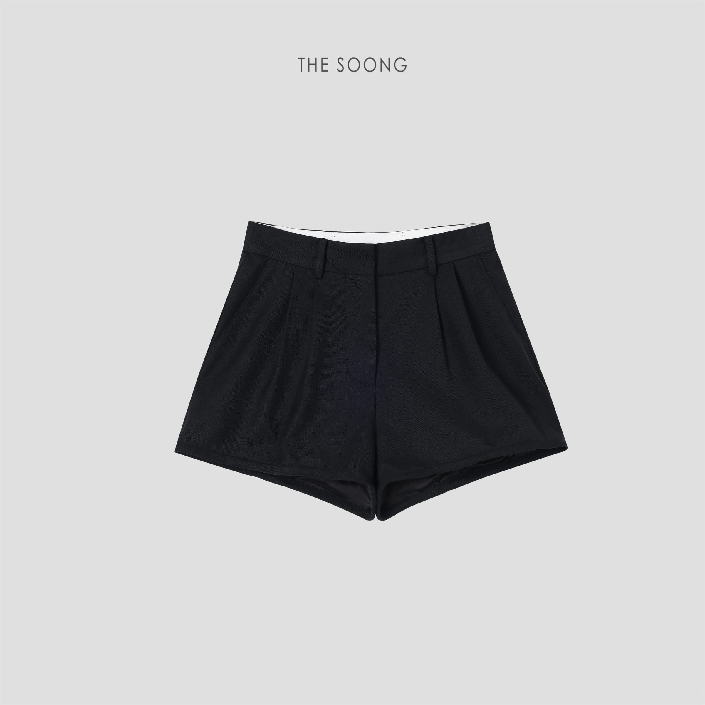 Twist Wool-Blend Tailored Mid-Rise Shorts