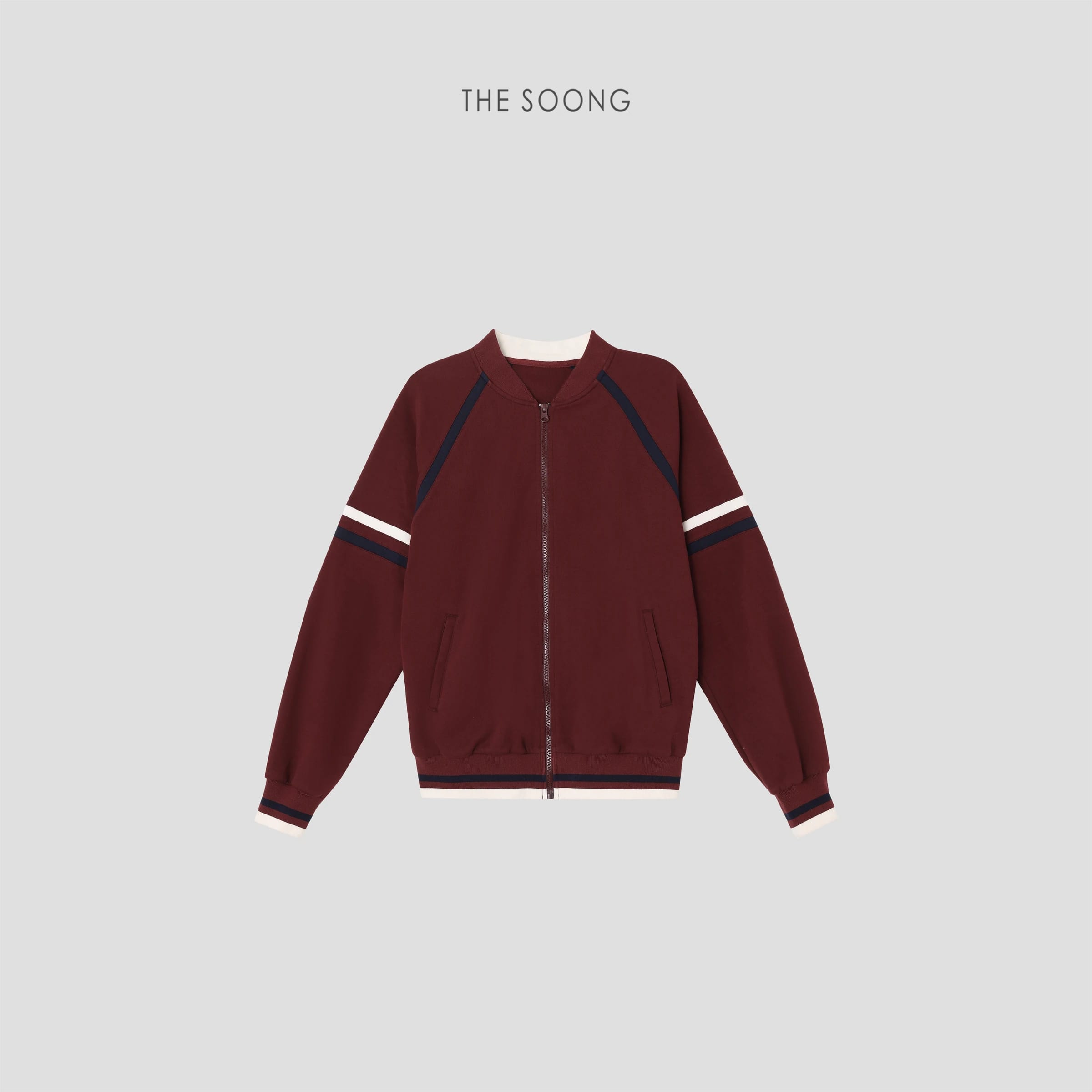 Vintage American Soft High-Density Cotton-Feel Varsity Knit Jacket