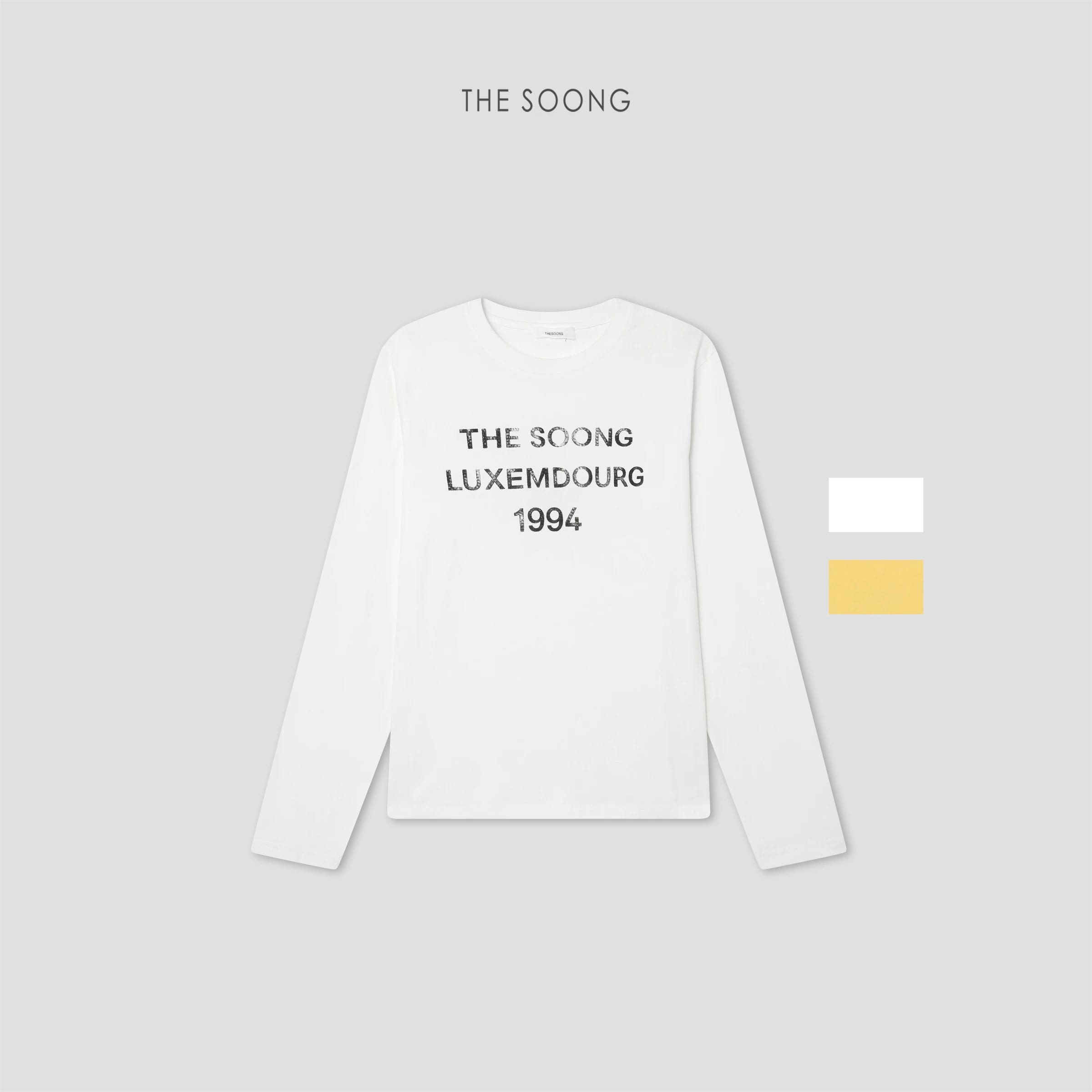 Vintage Distressed Solid-Color Letter Graphic Long-Sleeve Tee for Women