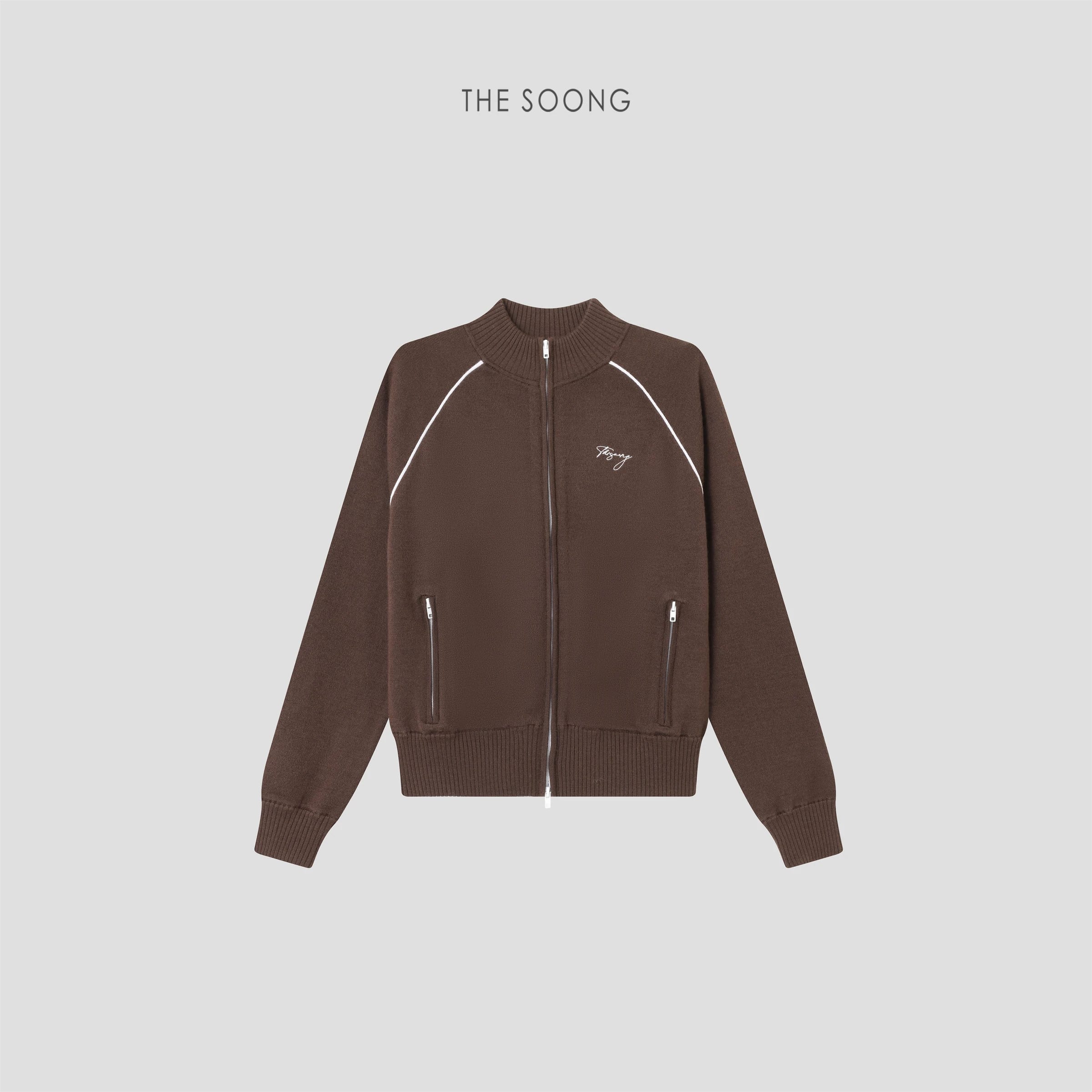 Extra-Fine Merino Wool and Acetate American Vintage Collegiate Sweater Jacket