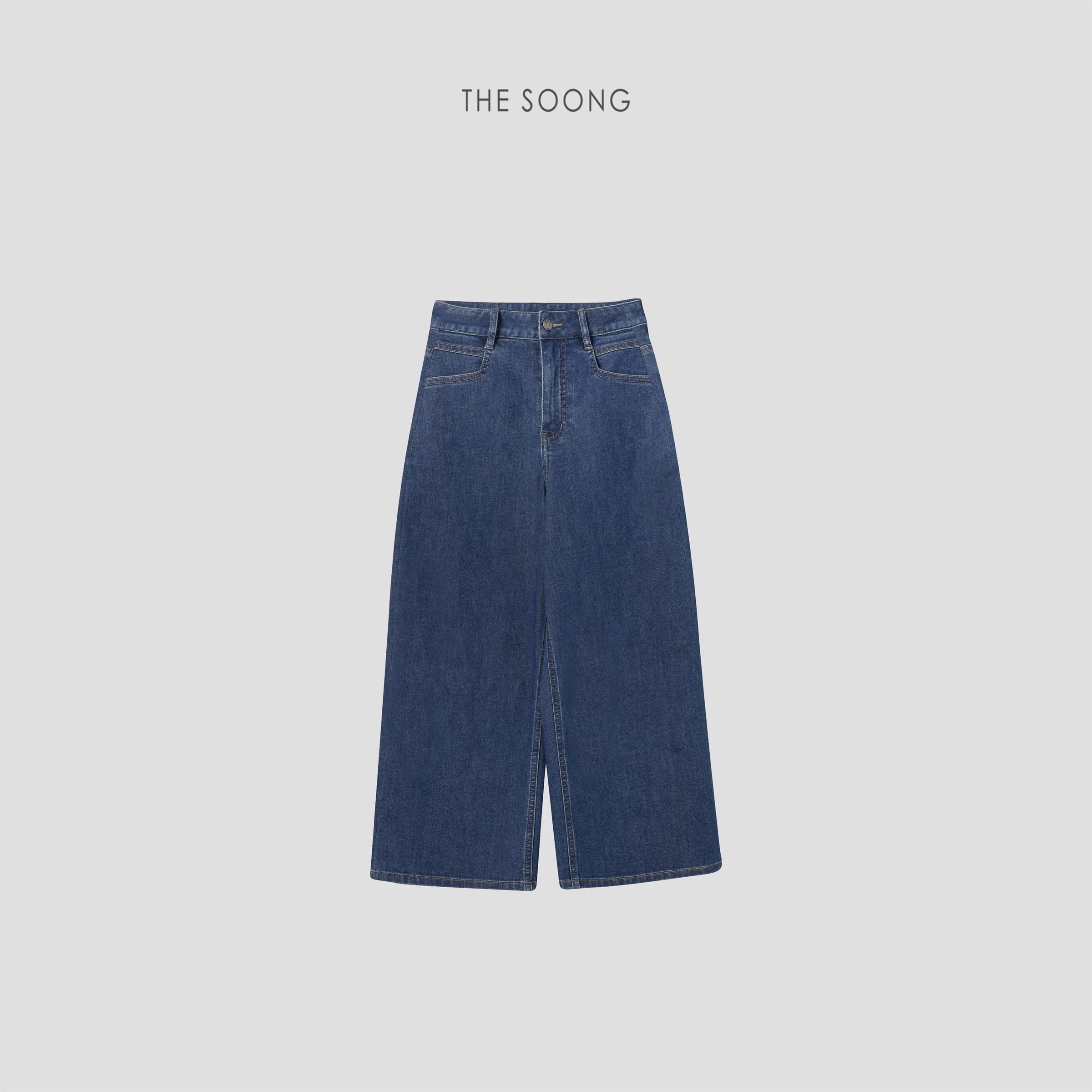 Rope-Dyed High-Rise Cropped Wide-Leg Jeans alternate view